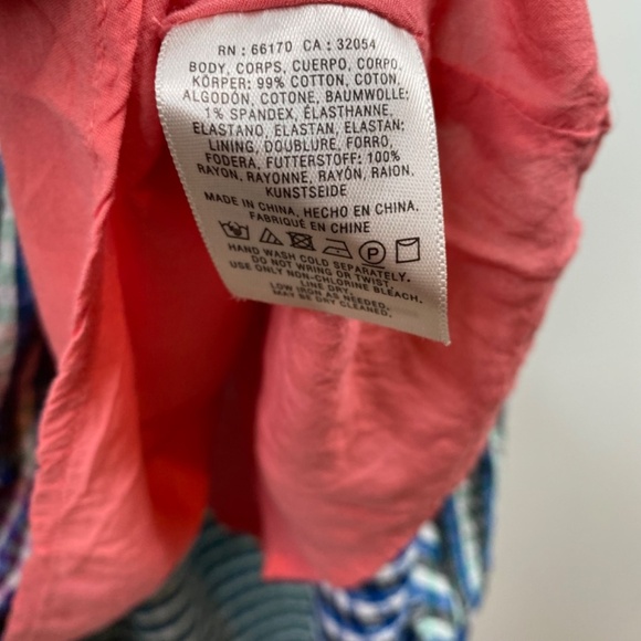 Anthropologie Maeve Waverly Dress 8 Plaid Gingham Coastal Beach Preppy Cottage - Picture 9 of 13